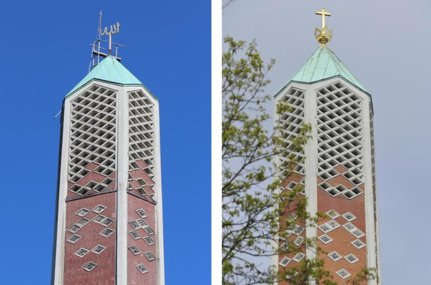 Kościół ewangelicki Kafarnaum w Hamburgu przerobiony na meczet. Fot. Twitter/Stanislas Balcerac