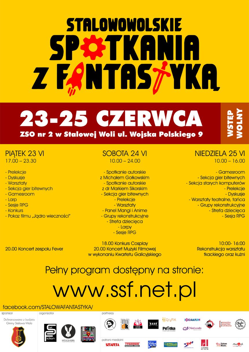 Plakat informacyjny , IV Stalowowolskie Spotkania z Fantastyką