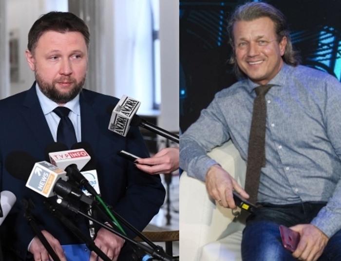Jarosław Jakimowicz spotyka Marcina Kierwińskiego: Krótkie spodenki, koszula i teczka