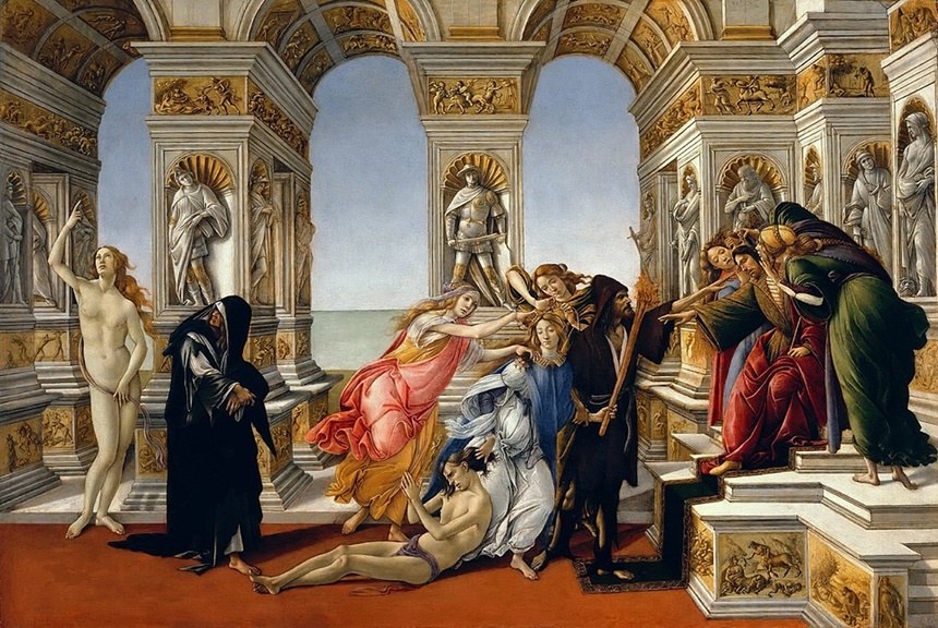 Sandro Botticelli_Oszczerstwo według Apellesa  #prawo cytatu