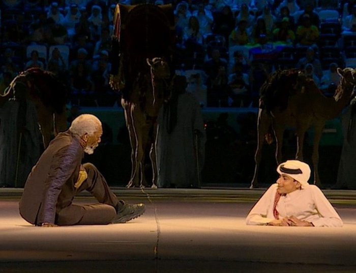 Morgan Freeman i niepełnosprawny Arab otworzyli mundial w Katarze