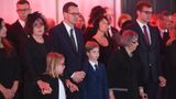 Premier Mateusz Morawiecki podczas uroczystości pogrzebowych ojca. fot. PAP