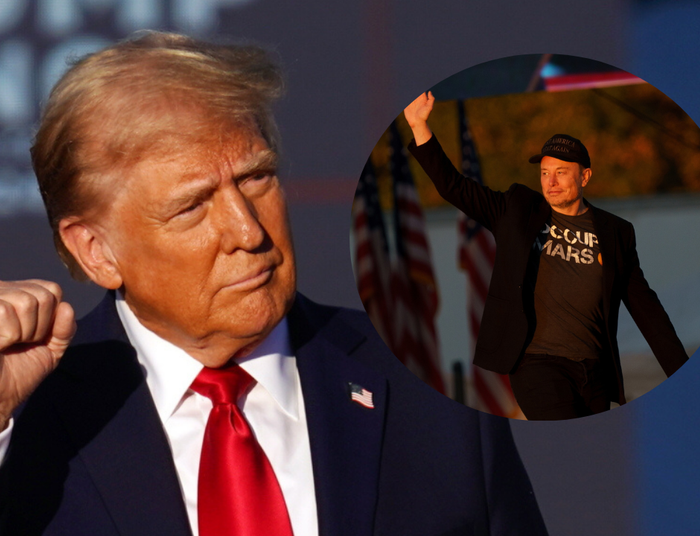 Trump wrócił do miejsca, gdzie próbowano go zabić. Stał przy nim Elon Musk