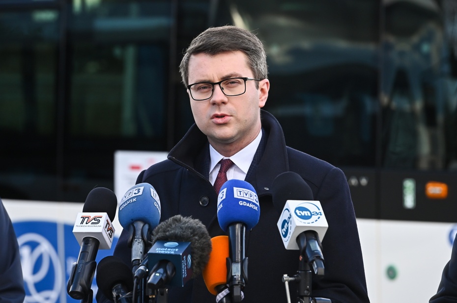 Piotr Mueller, rzecznik rządu. Fot. PAP/Marcin Gadomski
