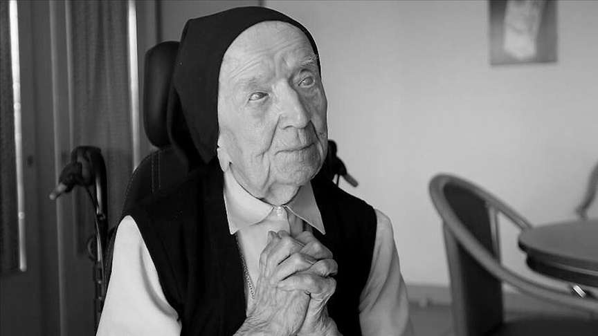 W nocy z poniedziałku na wtorek zmarła najstarsza osoba na świecie – siostra Andre. (fot. Twitter)