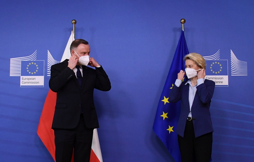 Andrzej Duda i Ursula von der Leyen. Fot. PAP/EPA