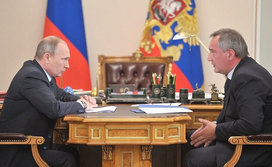 Władimir Putin i Dmitrij Rogozin w 2013 roku, fot. kremlin.ru
