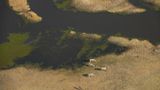 Widok z góry na to co kedyś było fragmentem delty Okawango