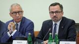 Członkowie komisji śledczej ds. wyłudzeń podatku VAT. Fot. PAP/Paweł Supernak