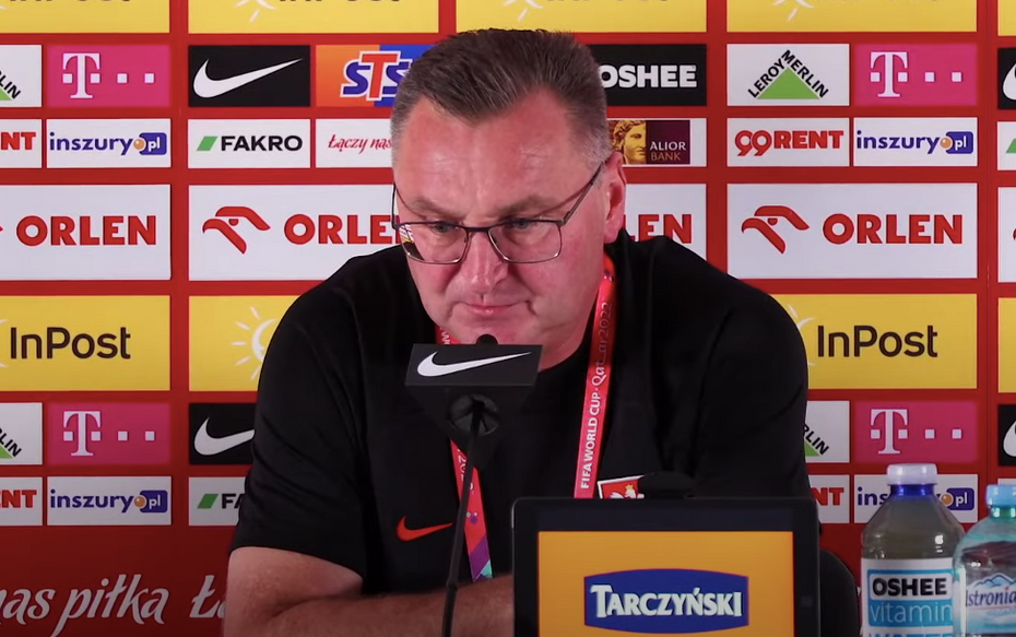Trener reprezentacji Polski Czesław Michniewicz. Źródło: YouTube/Łączy nas piłka