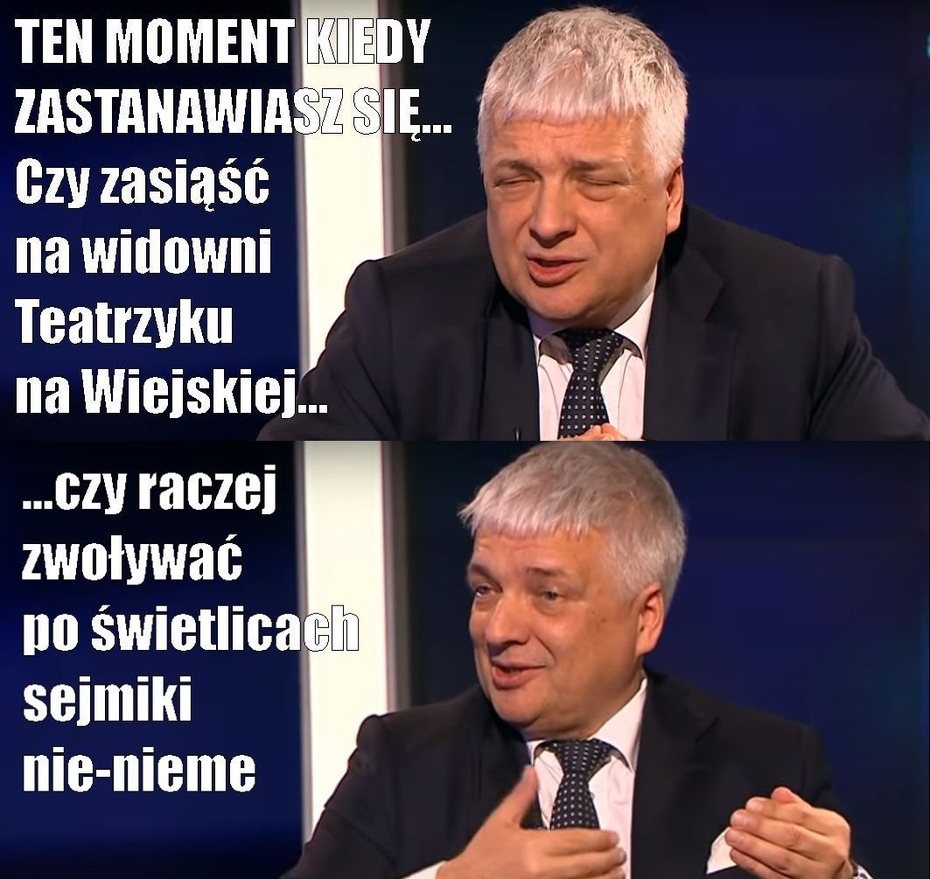 Fot. Pani Dubito, stop-klatki z debaty u Grzegorza Łaguny