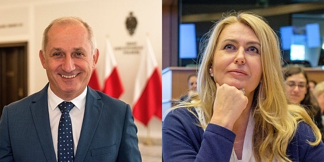 Sławomir Neumann i Elżbieta Łukacijewska, fot. Twitter