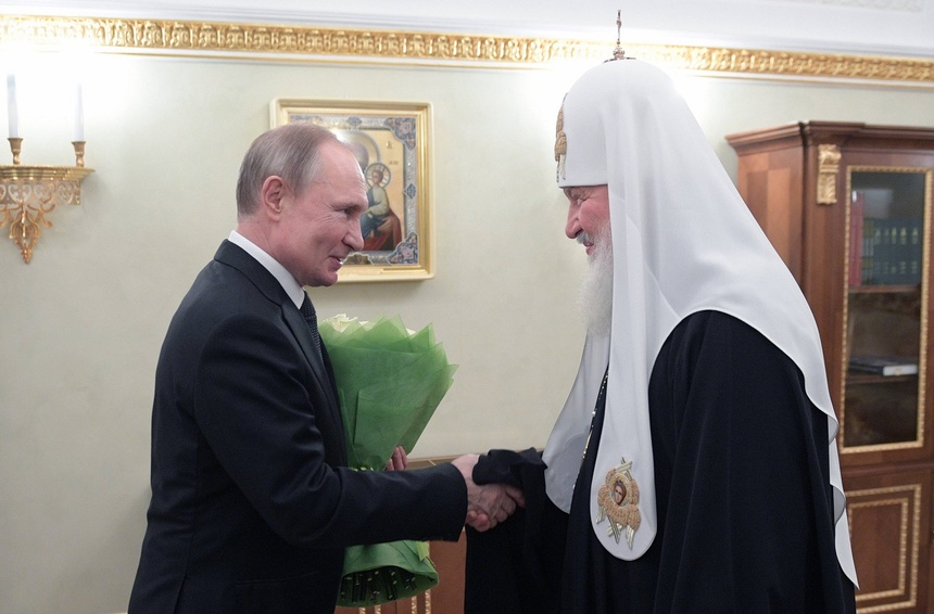 Władimir Putin i patriarcha Cyryl. Fot. PAP. ALEXEI DRUZHININ/SPUTNIK/KREMLIN / POOL