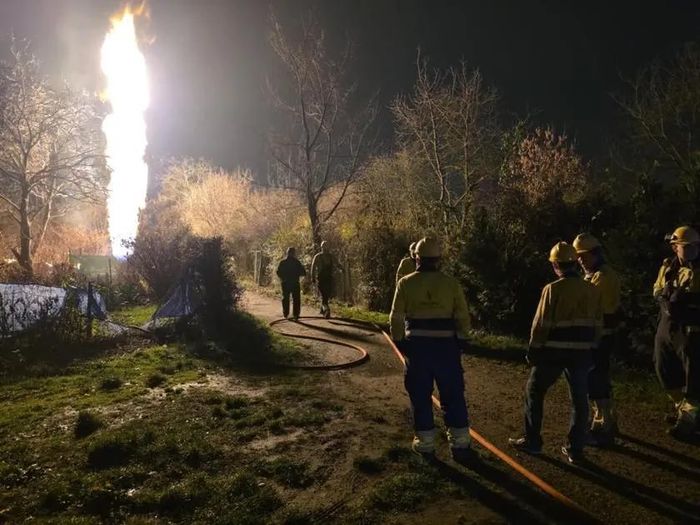 Słup ognia w Krakowie. Wybuch zbudził mieszkańców