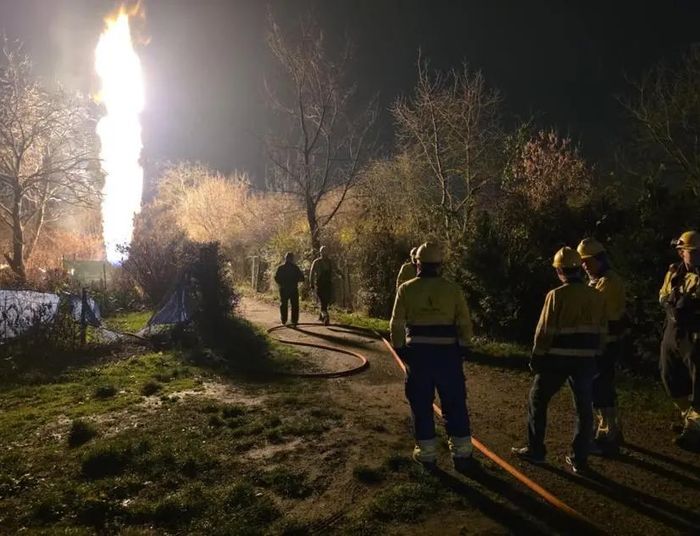 Słup ognia w Krakowie. Wybuch zbudził mieszkańców