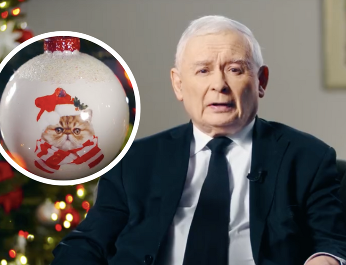 Prezes Kaczyński składa życzenia. Pokazał swoją specjalną bombkę