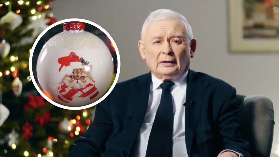 Prezes Kaczyński składa życzenie bożonarodzeniowe. Źródło: Twitter/PiS