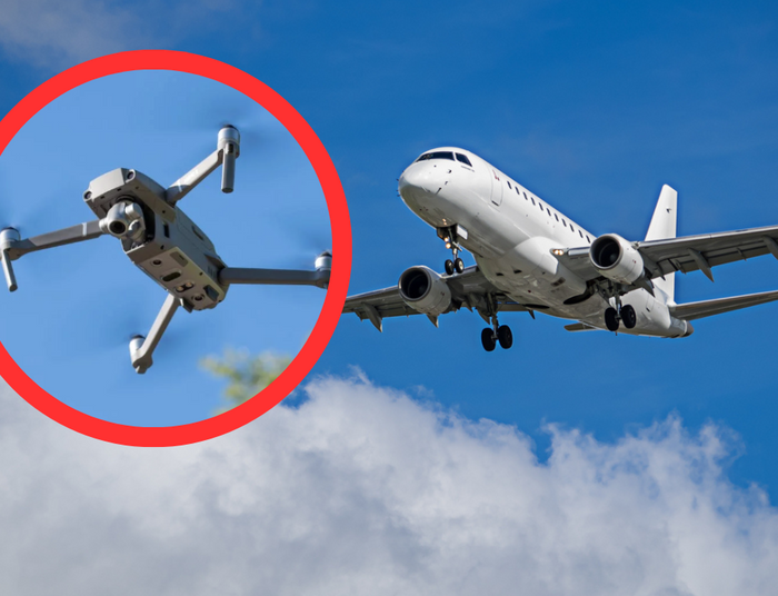 Chwile grozy na lotnisku Chopina. Winny dron