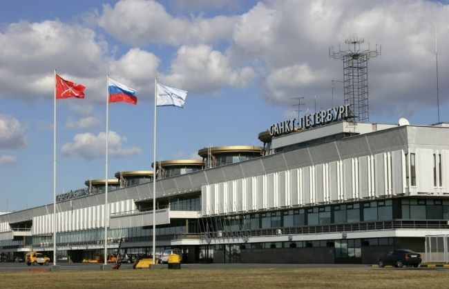 Lotnisko w Sankt Peterburgu.