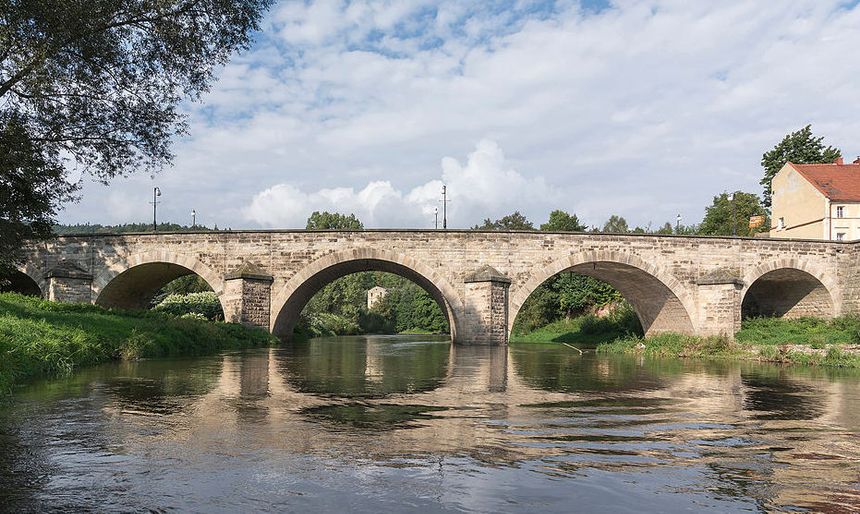 Most na Nysie Kłodzkiej w Bardo z początku XVI wieku.