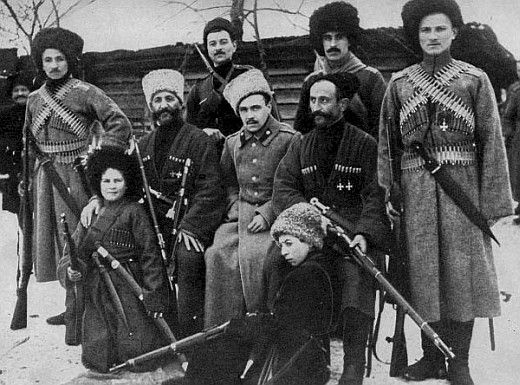 Kozacy z S. Petlurą i polskim wojskiem przeciwko Armii Czerwonej