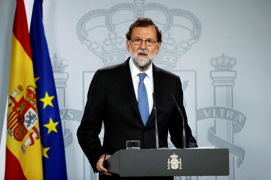 Premier Hiszpanii, Mariano Rajoy, fot.PAP/EPA/Juanjo Martin