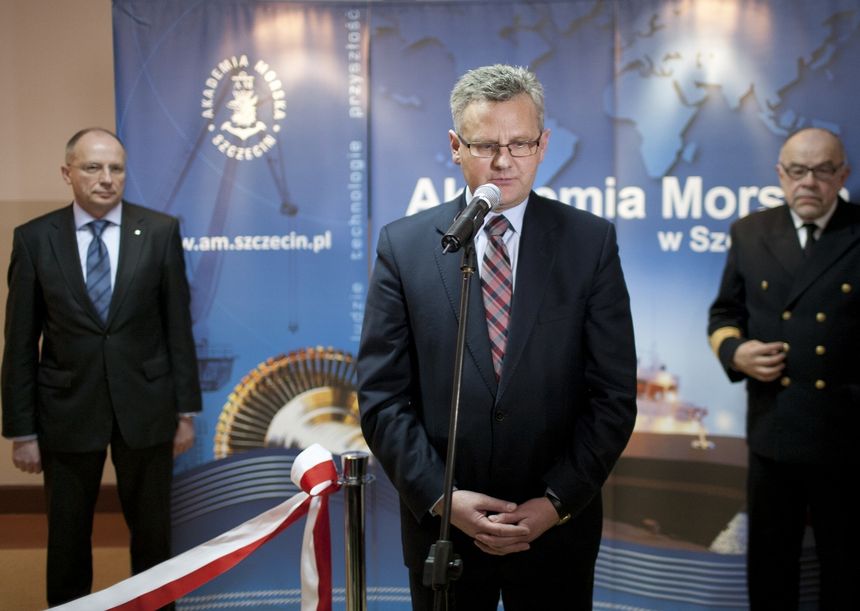 Inauguracja Centrum szkolenia  Polskie LNG Pres kit Akademia Morska Szczecin