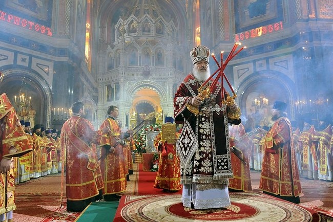 Na czarnej liście sankcyjnej znalazł się zwierzchnik Rosyjskiej Cerkwi Prawosławnej patriarcha Cyryl. CC BY 4.0 Kremlin.ru