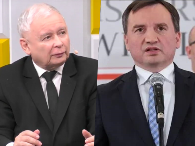 Jarosław Kaczyński, Zbigniew Ziobro. fot. oprac. Youtube