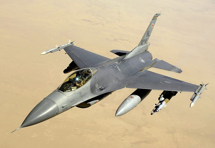 Myśliwce F-16 z Polski będą dyżurować nad słowackim niebem. Fot. Wikipedia