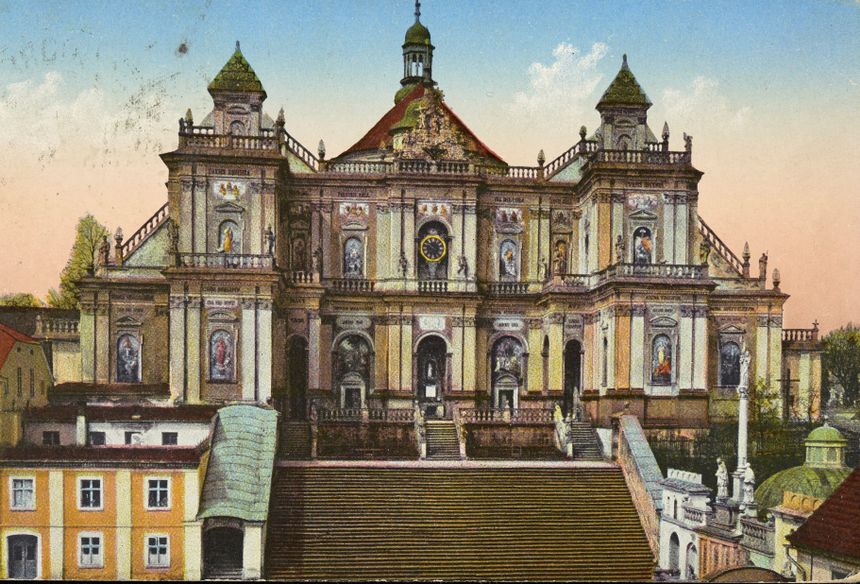 Sanktuarium maryjne w Wambierzycach, rep. pocztówki sprzed 1939 r.