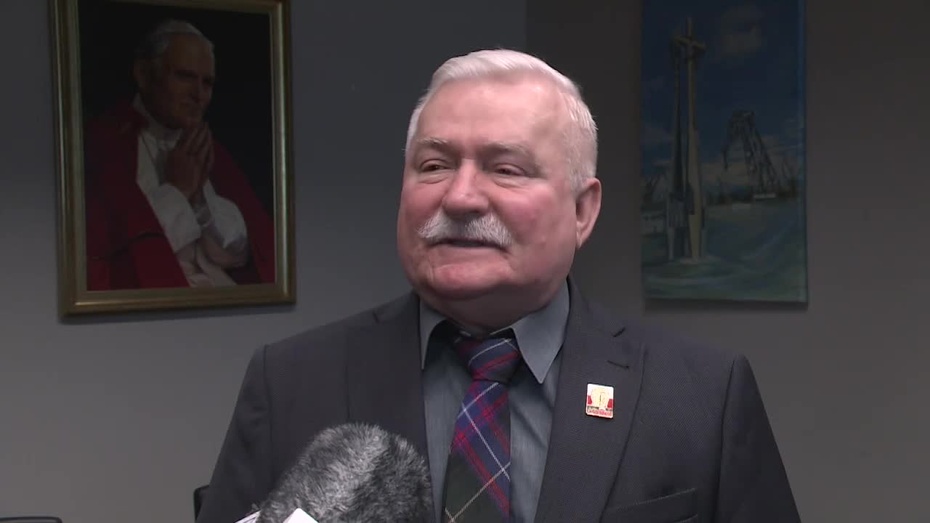Wpadka Lecha Wałęsy na Twitterze, fot. TVN24/x-news