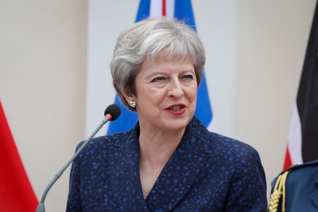 Premier Wielkiej Brytanii Theresa May. Fot. PAP/EPA/DAI KUROKAWA
