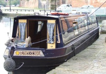 Autor i narrowboat, jeszcze nie rentier a nawet nie pensioner