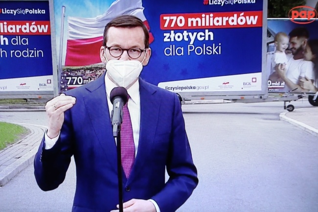 Premier Mateusz Morawiecki. Fot. PAP/Rafał Guz
