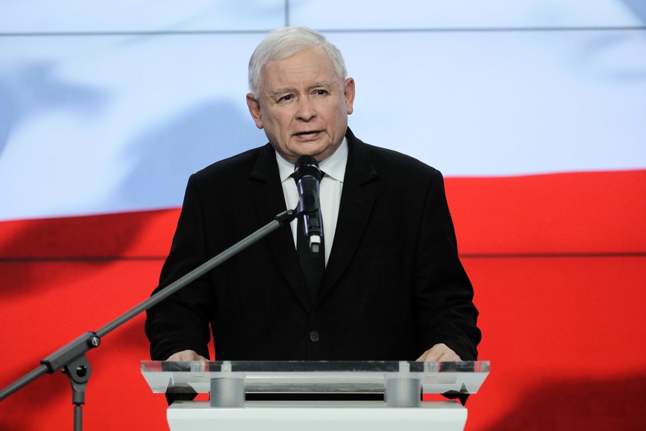 Jarosław Kaczyński . fot. PAP/Paweł Supernak