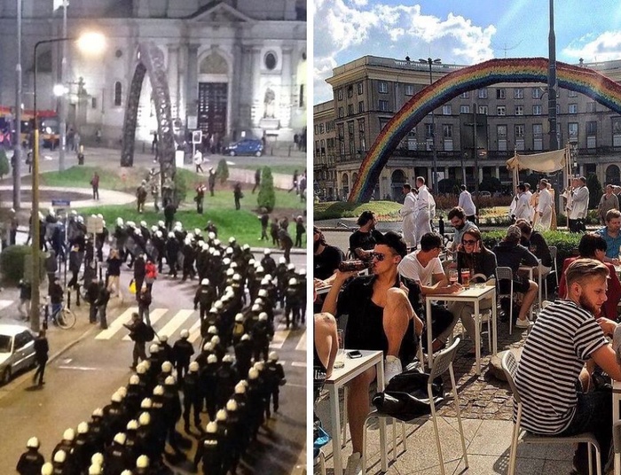 Boże Ciało, tęcza i Zbawix. Metafizyka i socjologia na słynnym zdjęciu sprzed dekady