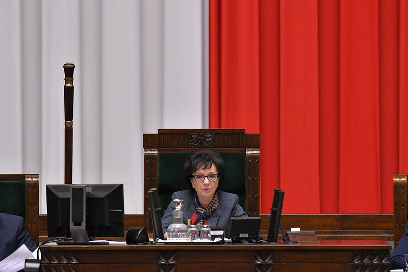 Marszałek Sejmu Elżbieta Witek nie wykluczyła, że klub PiS przygotuje zmiany w ustawie o Najwyższej Izbie Kontroli, które umożliwiłyby odwołanie prezesa NIK Mariana Banasia. Fot. Sejm/Flickr RP/CC BY 2.0