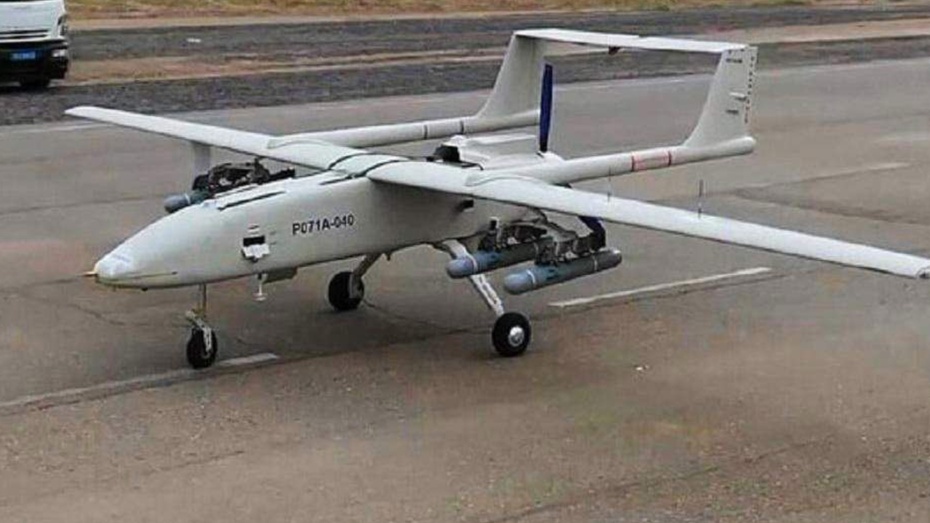 Rosja podczas wojny w Ukrainie używa irańskich dronów Shahed-136. (fot. Twitter/TPYXA)