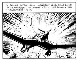 Jeden z kadrów komiksu "Westerplatte. Załoga śmierci".