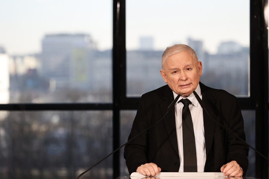 Prezes PiS Jarosław Kaczyński. Fot. PAP/Szymon Pulcyn