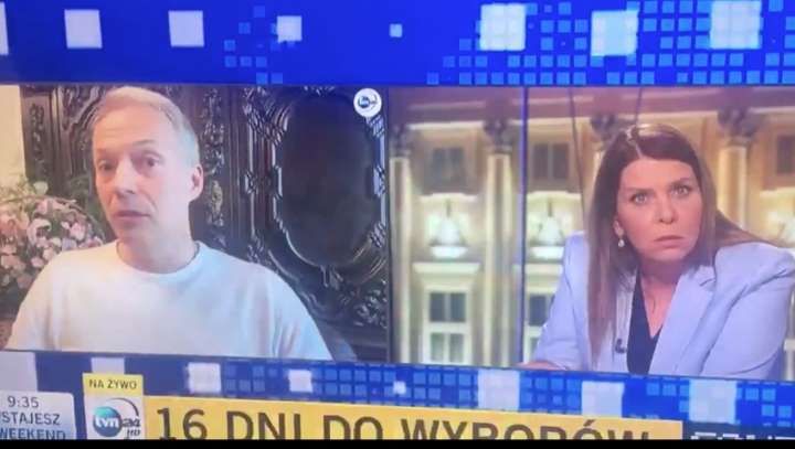 Jacek Żalek i Katarzyna Kolenda-Zaleska. Fot. Screen/TVN24