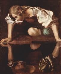 Caravaggio " Narcyz"