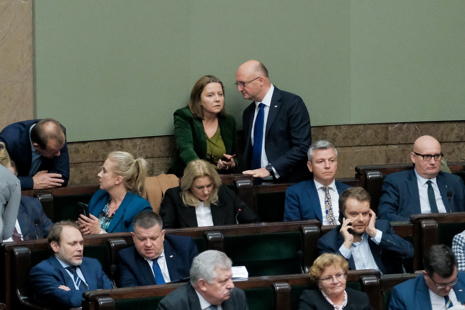 W Sejmie trwała burzliwa debata z Borysem Budką i Joanną Lichocką. Fot. PAP