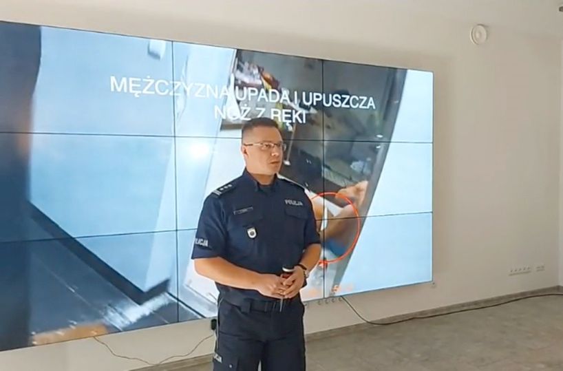 Ujawniono nagranie z interwencji policji w mieszkaniu Łukasza Ł./ fot. Polska Policja