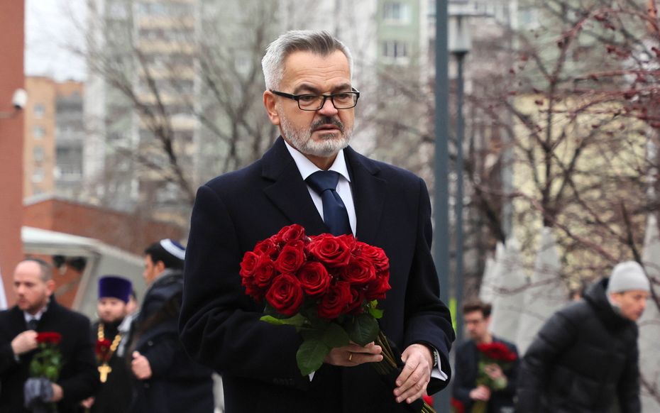 na zdjęciu: Ambasador RP w Rosji Krzysztof Krajewski. fot. EPA/YURI KOCHETKOV