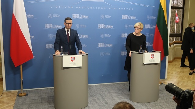 Premier Mateusz Morawiecki i premier Litwy Ingrida Szimonyte. Fot. Salon24.pl/WP