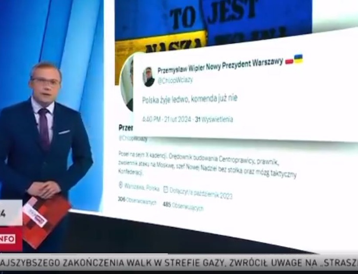 Kompromitacja i fake w TVP INFO. Uderzono w polityka opozycji po śmierci Komendy