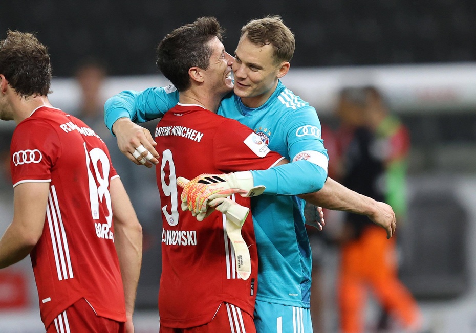 Robert Lewandowski i Manuel Neuer mogą odejść z Bayernu. fot. PAP archiwum
