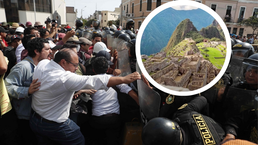 Macchu Picchu zostało zamknięte do odwołania. To pokłosie zamieszek, które mają miejsce w Peru. (fot. PAP/EPA, YouTube)